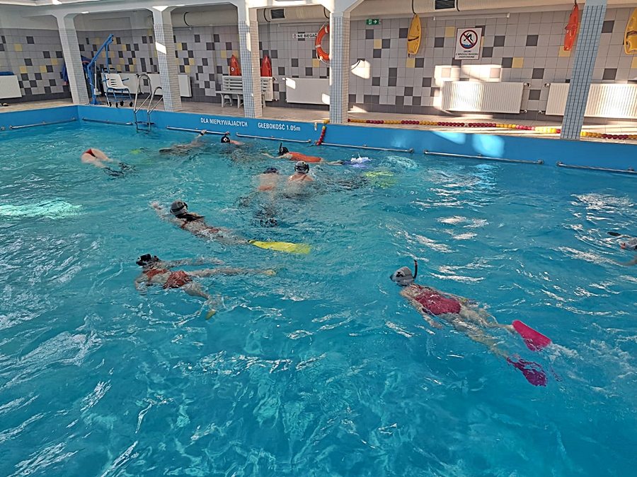 Hokej pod wodą Walenie Siemianowice Śląskie Trening 7 I 2023